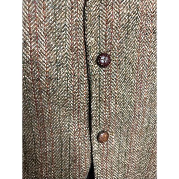 Harris Tweed Pendleton Vintage Pure Scottish Wool Brown Blazer Suit Jacket 42/44 - Picture 8 of 11